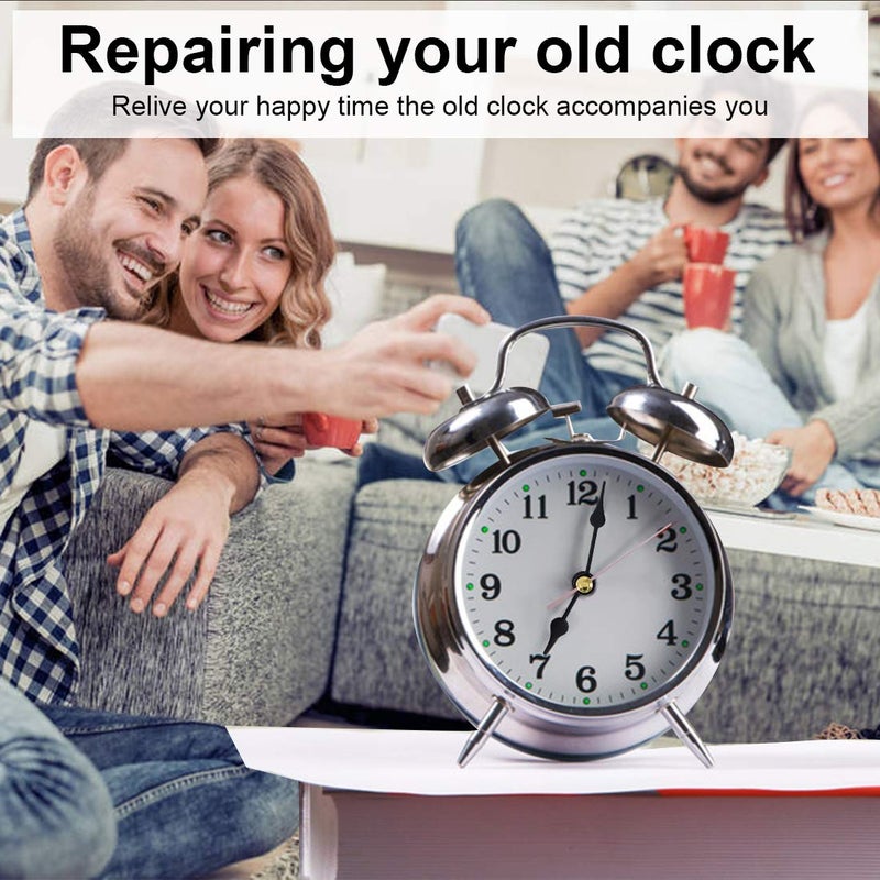 EMOON 2-Pack Silent Clock Movement Kit with 4 Pairs of Short Handsï¼ŒDIY Repair & Replacement Motor, Total Shaft Length 7/8 in - Image 2